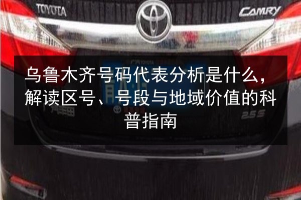 乌鲁木齐号码代表分析是什么，解读区号、号段与地域价值的科普指南 第2张