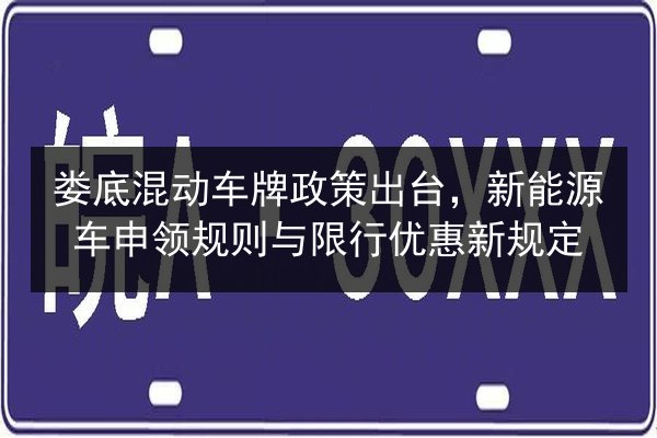 娄底混动车牌政策出台,新能源车申领规则与限行优惠新规定 第3张 娄底混动车牌政策出台,新能源车申领规则与限行优惠新规定 第3张