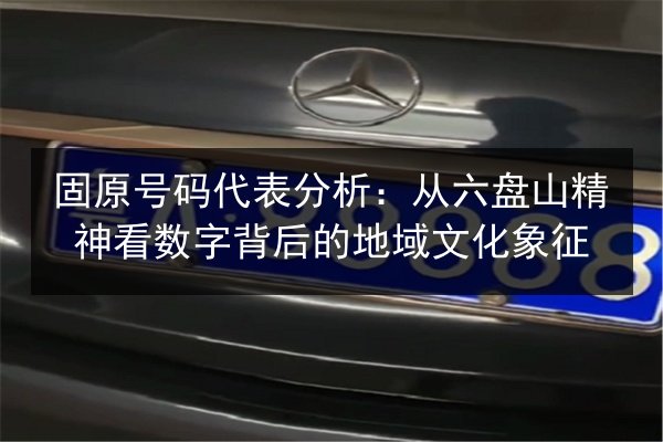 固原号码代表分析：从六盘山精神看数字背后的地域文化象征