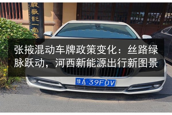 张掖混动车牌政策变化：丝路绿脉跃动，河西新能源出行新图景 第3张