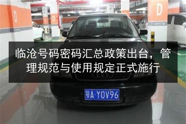 临沧号码密码汇总政策出台,管理规范与使用规定正式施行 第3张 临沧号码密码汇总政策出台,管理规范与使用规定正式施行 第3张