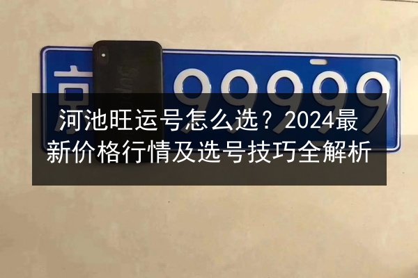 河池旺运号怎么选？2024最新价格行情及选号技巧全解析 第2张
