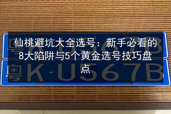 仙桃避坑大全选号:新手必看的8大陷阱与5个黄金选号技巧盘点 第3张 仙桃避坑大全选号:新手必看的8大陷阱与5个黄金选号技巧盘点 第3张