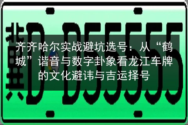齐齐哈尔实战避坑选号：从“鹤城”谐音与数字卦象看龙江车牌的文化避讳与吉运择号