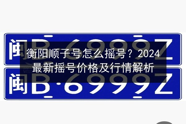 衡阳顺子号怎么摇号?2024最新摇号价格及行情解析 第2张 衡阳顺子号怎么摇号?2024最新摇号价格及行情解析 第2张