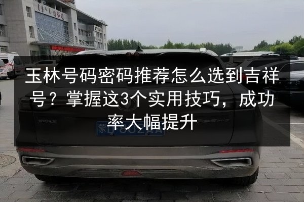 玉林号码密码推荐怎么选到吉祥号？掌握这3个实用技巧，成功率大幅提升