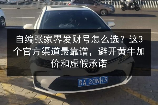 自编张家界发财号怎么选？这3个官方渠道最靠谱，避开黄牛加价和虚假承诺 第2张