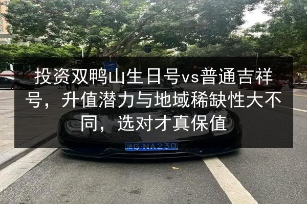 投资双鸭山生日号vs普通吉祥号，升值潜力与地域稀缺性大不同，选对才真保值