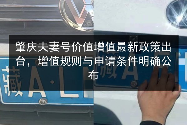 肇庆夫妻号价值增值最新政策出台,增值规则与申请条件明确公布 第3张 肇庆夫妻号价值增值最新政策出台,增值规则与申请条件明确公布 第3张