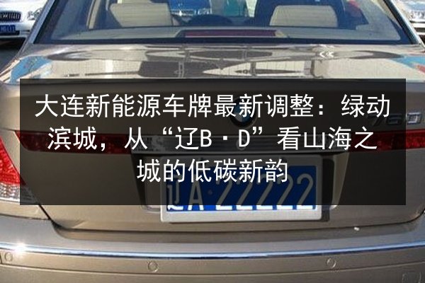 大连新能源车牌最新调整：绿动滨城，从“辽B·D”看山海之城的低碳新韵