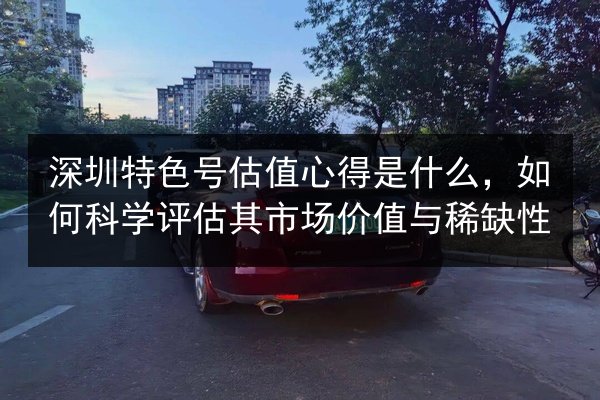 深圳特色号估值心得是什么,如何科学评估其市场价值与稀缺性 第2张 深圳特色号估值心得是什么,如何科学评估其市场价值与稀缺性 第2张