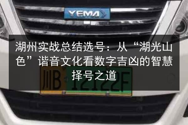 湖州实战总结选号:从“湖光山色”谐音文化看数字吉凶的智慧择号之道 第2张 湖州实战总结选号:从“湖光山色”谐音文化看数字吉凶的智慧择号之道 第2张