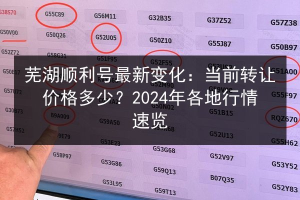 芜湖顺利号最新变化：当前转让价格多少？2024年各地行情速览 第3张