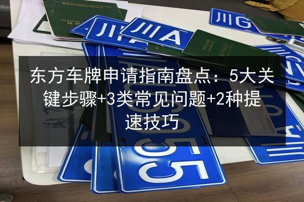 东方车牌申请指南盘点:5大关键步骤+3类常见问题+2种提速技巧 第3张 东方车牌申请指南盘点:5大关键步骤+3类常见问题+2种提速技巧 第3张