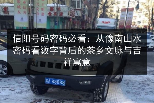 信阳号码密码必看：从豫南山水密码看数字背后的茶乡文脉与吉祥寓意