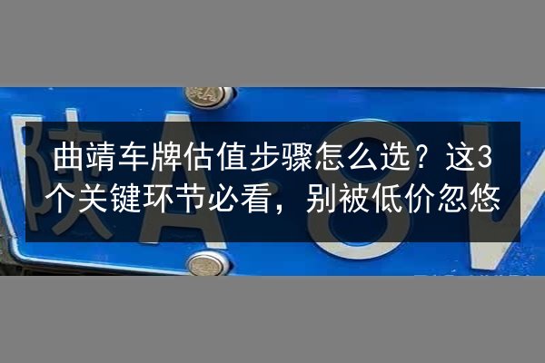 曲靖车牌估值步骤怎么选？这3个关键环节必看，别被低价忽悠 第2张