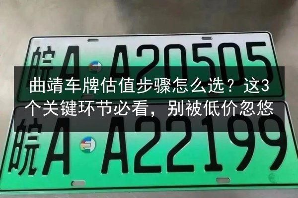 曲靖车牌估值步骤怎么选？这3个关键环节必看，别被低价忽悠 第3张