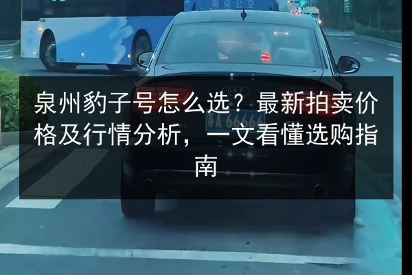 泉州豹子号怎么选?最新拍卖价格及行情分析,一文看懂选购指南 第3张 泉州豹子号怎么选?最新拍卖价格及行情分析,一文看懂选购指南 第3张