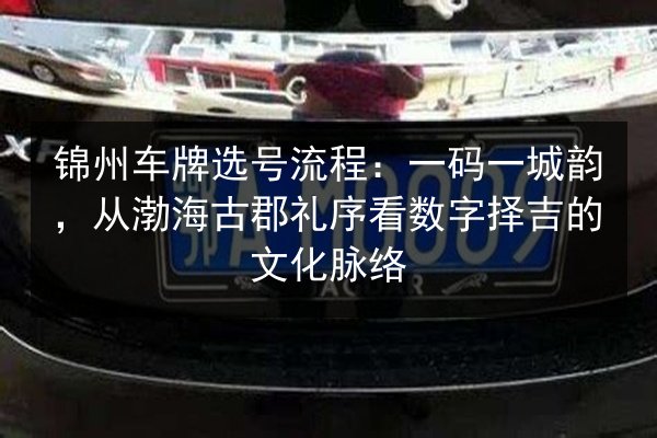 锦州车牌选号流程：一码一城韵，从渤海古郡礼序看数字择吉的文化脉络 第3张