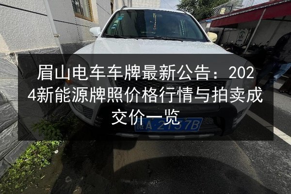 眉山电车车牌最新公告：2024新能源牌照价格行情与拍卖成交价一览