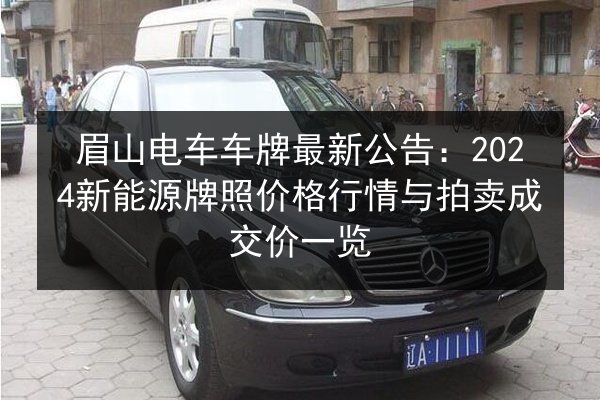 眉山电车车牌最新公告:2024新能源牌照价格行情与拍卖成交价一览 第3张 眉山电车车牌最新公告:2024新能源牌照价格行情与拍卖成交价一览 第3张