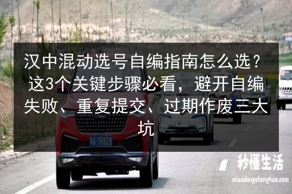 汉中混动选号自编指南怎么选？这3个关键步骤必看，避开自编失败、重复提交、过期作废三大坑
