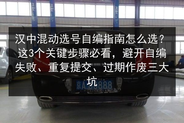 汉中混动选号自编指南怎么选?这3个关键步骤必看,避开自编失败、重复提交、过期作废三大坑 第2张 汉中混动选号自编指南怎么选?这3个关键步骤必看,避开自编失败、重复提交、过期作废三大坑 第2张