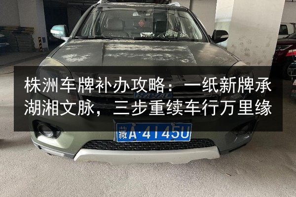 株洲车牌补办攻略:一纸新牌承湖湘文脉,三步重续车行万里缘 第3张 株洲车牌补办攻略:一纸新牌承湖湘文脉,三步重续车行万里缘 第3张