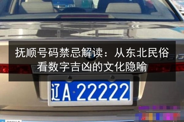 抚顺号码禁忌解读：从东北民俗看数字吉凶的文化隐喻 第3张