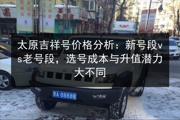 太原吉祥号价格分析：新号段vs老号段，选号成本与升值潜力大不同