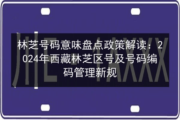林芝号码意味盘点政策解读：2024年西藏林芝区号及号码编码管理新规