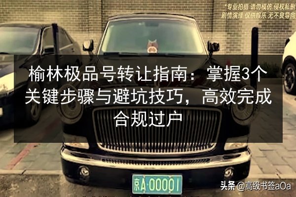 榆林极品号转让指南:掌握3个关键步骤与避坑技巧,高效完成合规过户 第2张 榆林极品号转让指南:掌握3个关键步骤与避坑技巧,高效完成合规过户 第2张