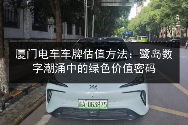 厦门电车车牌估值方法：鹭岛数字潮涌中的绿色价值密码