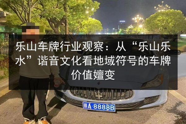 乐山车牌行业观察：从“乐山乐水”谐音文化看地域符号的车牌价值嬗变