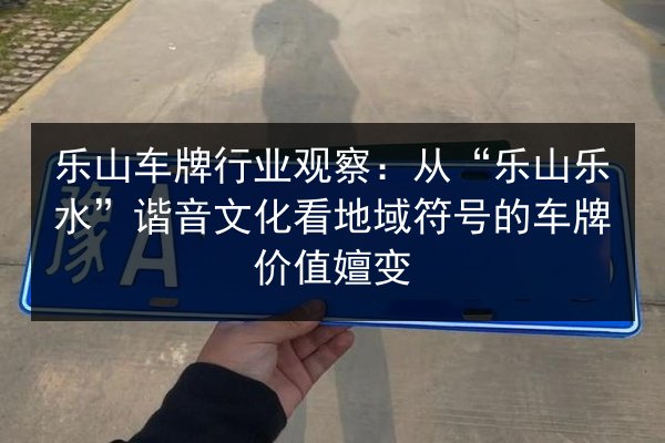 乐山车牌行业观察：从“乐山乐水”谐音文化看地域符号的车牌价值嬗变 第3张
