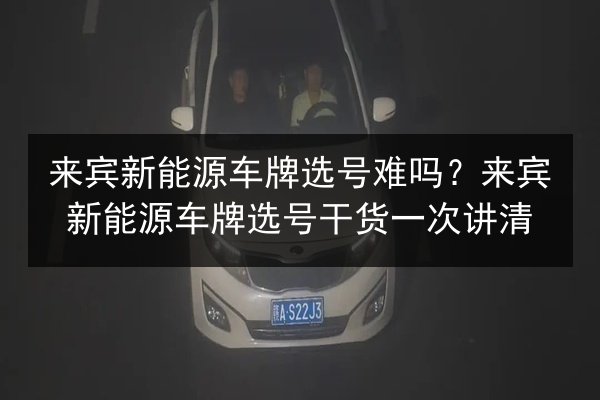 来宾新能源车牌选号难吗?来宾新能源车牌选号干货一次讲清 第2张 来宾新能源车牌选号难吗?来宾新能源车牌选号干货一次讲清 第2张