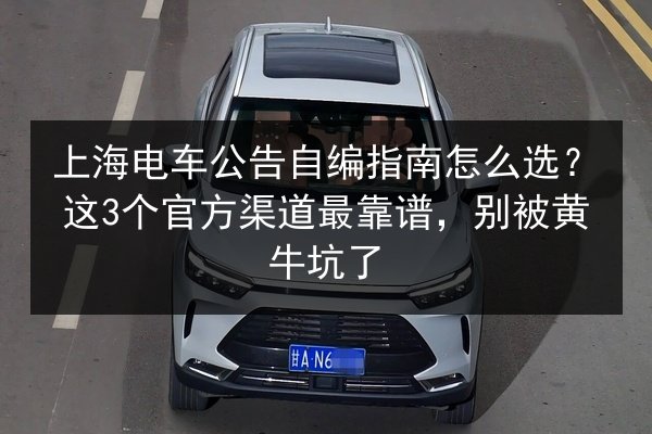 上海电车公告自编指南怎么选?这3个官方渠道最靠谱,别被黄牛坑了 第3张 上海电车公告自编指南怎么选?这3个官方渠道最靠谱,别被黄牛坑了 第3张