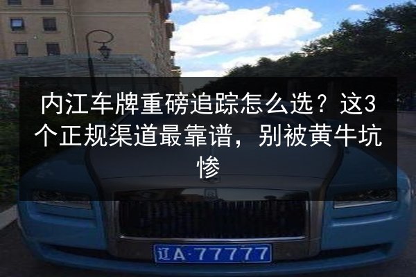 内江车牌重磅追踪怎么选？这3个正规渠道最靠谱，别被黄牛坑惨 第1张