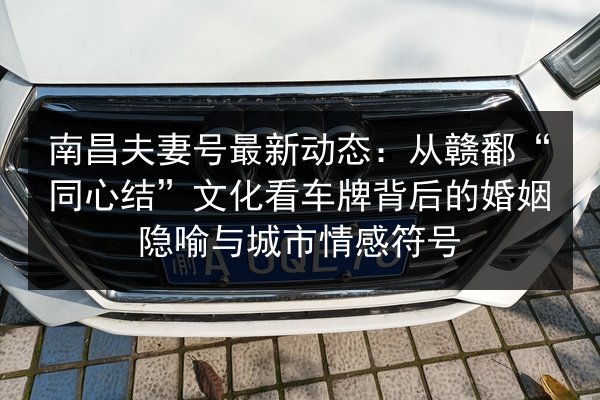 南昌夫妻号最新动态：从赣鄱“同心结”文化看车牌背后的婚姻隐喻与城市情感符号