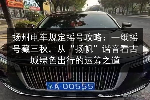 扬州电车规定摇号攻略：一纸摇号藏三秋，从“扬帆”谐音看古城绿色出行的运筹之道 第3张