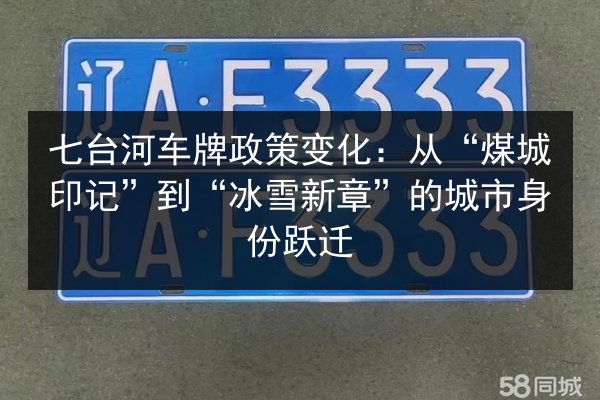 七台河车牌政策变化:从“煤城印记”到“冰雪新章”的城市身份跃迁 第2张 七台河车牌政策变化:从“煤城印记”到“冰雪新章”的城市身份跃迁 第2张