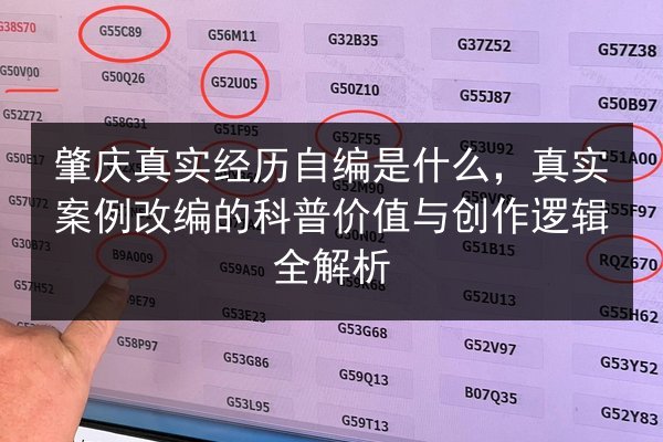 肇庆真实经历自编是什么，真实案例改编的科普价值与创作逻辑全解析 第2张