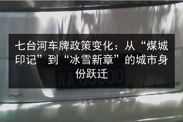 七台河车牌政策变化:从“煤城印记”到“冰雪新章”的城市身份跃迁 第3张 七台河车牌政策变化:从“煤城印记”到“冰雪新章”的城市身份跃迁 第3张