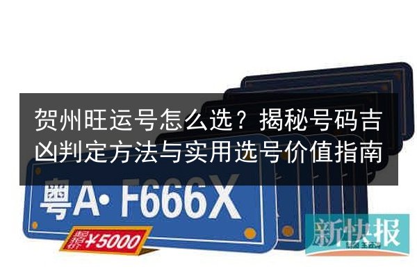 贺州旺运号怎么选?揭秘号码吉凶判定方法与实用选号价值指南 第3张 贺州旺运号怎么选?揭秘号码吉凶判定方法与实用选号价值指南 第3张
