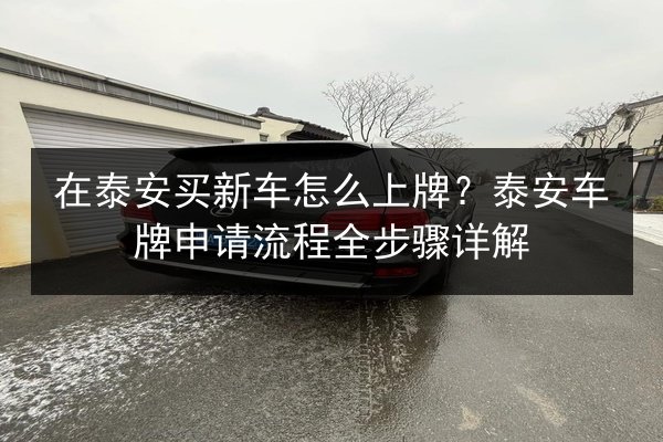 在泰安买新车怎么上牌?泰安车牌申请流程全步骤详解 第2张 在泰安买新车怎么上牌?泰安车牌申请流程全步骤详解 第2张