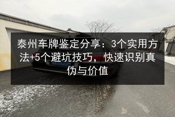 泰州车牌鉴定分享:3个实用方法+5个避坑技巧,快速识别真伪与价值 第3张 泰州车牌鉴定分享:3个实用方法+5个避坑技巧,快速识别真伪与价值 第3张