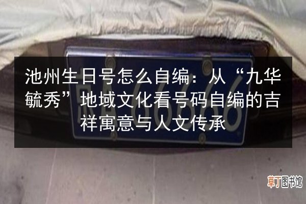 池州生日号怎么自编：从“九华毓秀”地域文化看号码自编的吉祥寓意与人文传承 第2张