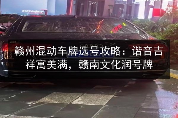 赣州混动车牌选号攻略：谐音吉祥寓美满，赣南文化润号牌 第2张