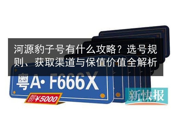 河源豹子号有什么攻略？选号规则、获取渠道与保值价值全解析