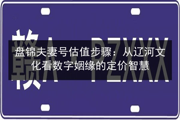 盘锦夫妻号估值步骤：从辽河文化看数字姻缘的定价智慧